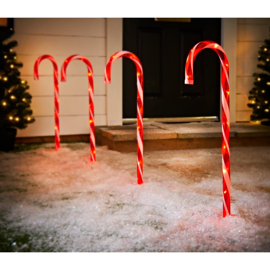 Candy Cane Path Lights 4pk