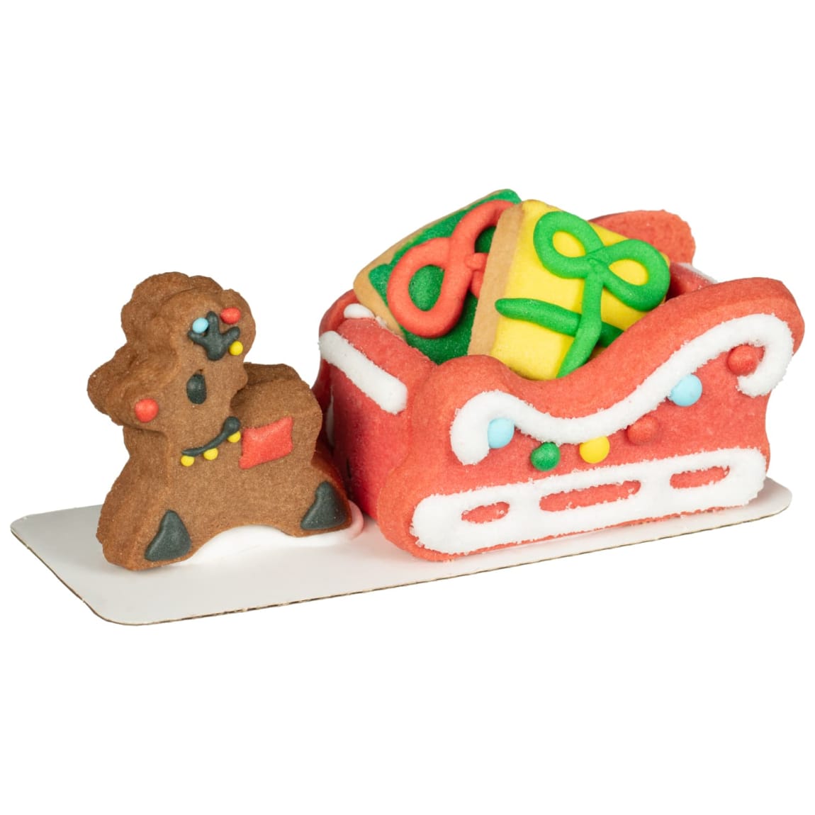 Decorated Cookie Reindeer Sleigh 100g
