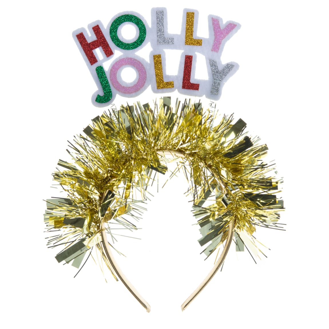 Holly Jolly Tinsel Headband