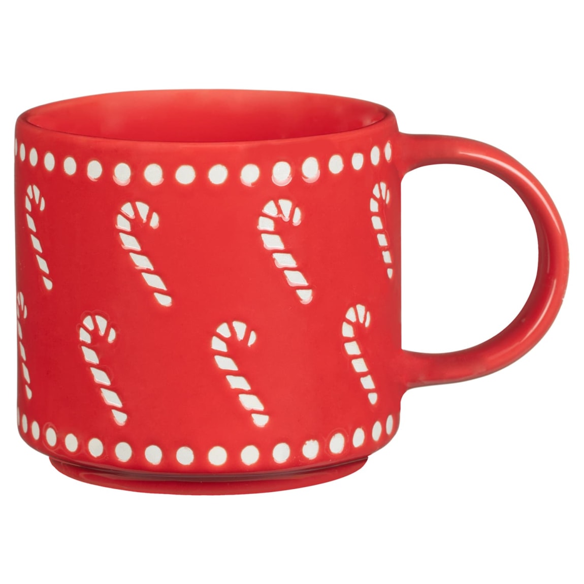 Christmas Stoneware Mug - Candy Cane