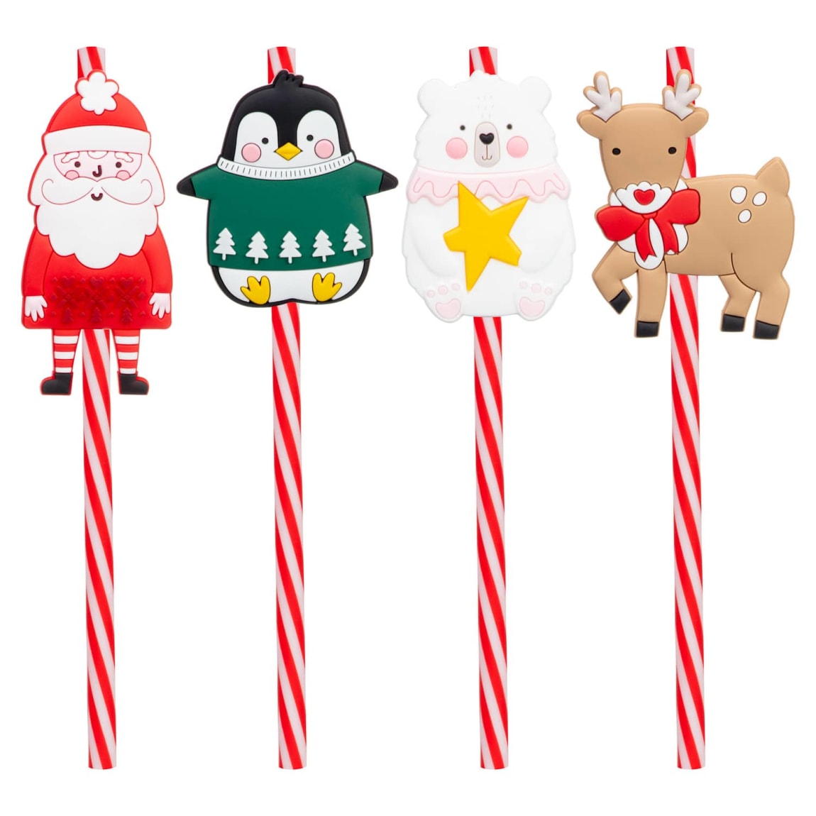 Christmas Straws 4pk