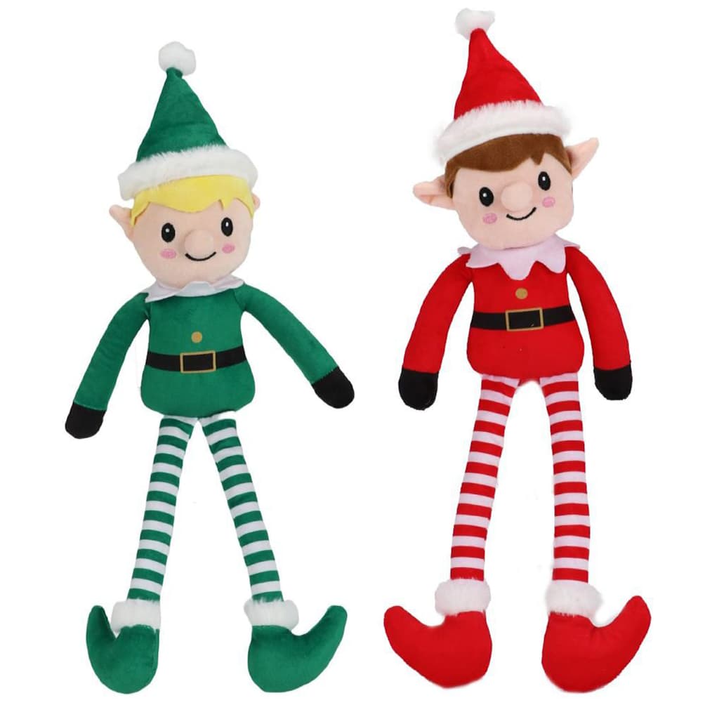 Winter Paws Festive Plush Toy 2pk - Elves