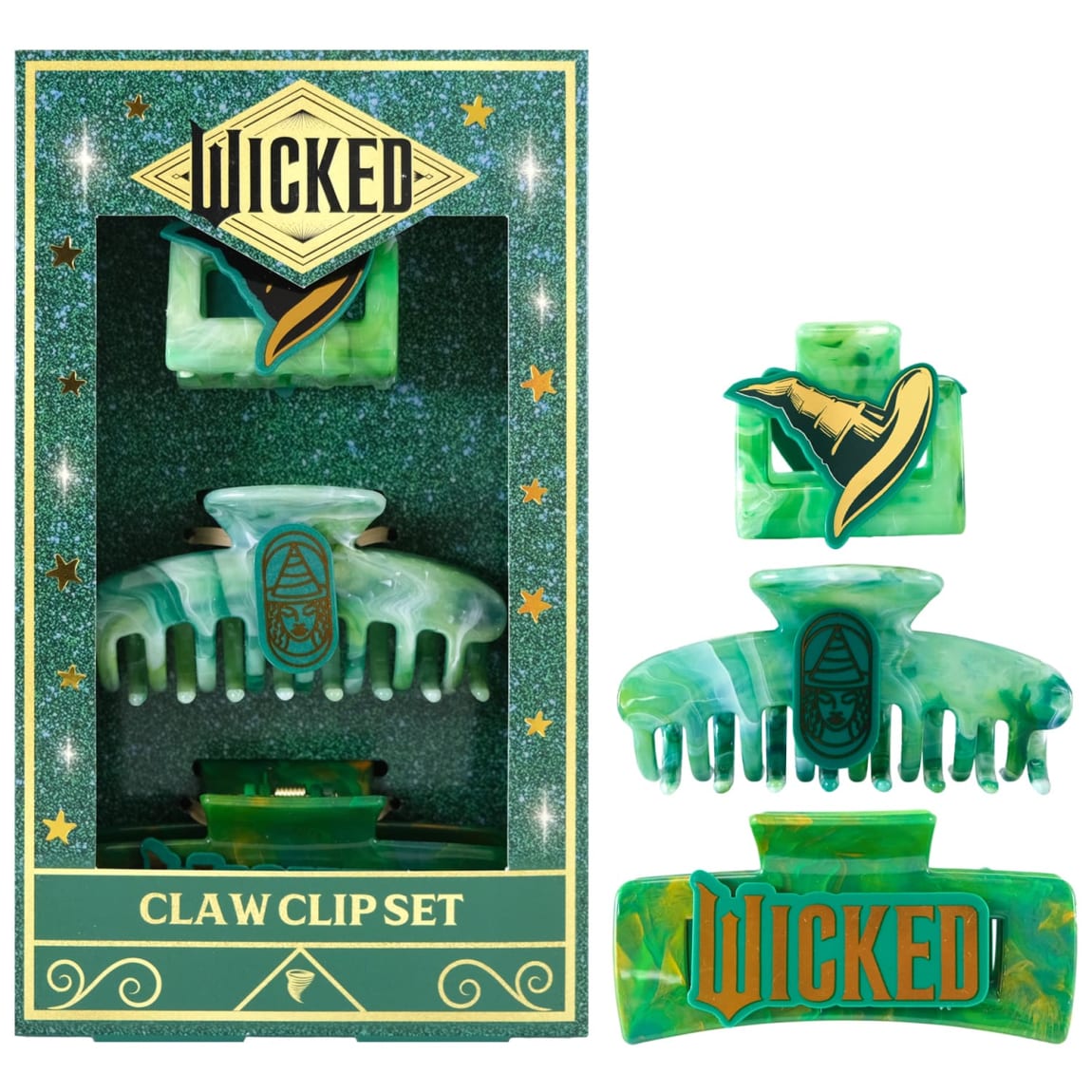 Wicked Claw Clip Trio Set 3pcs - Green
