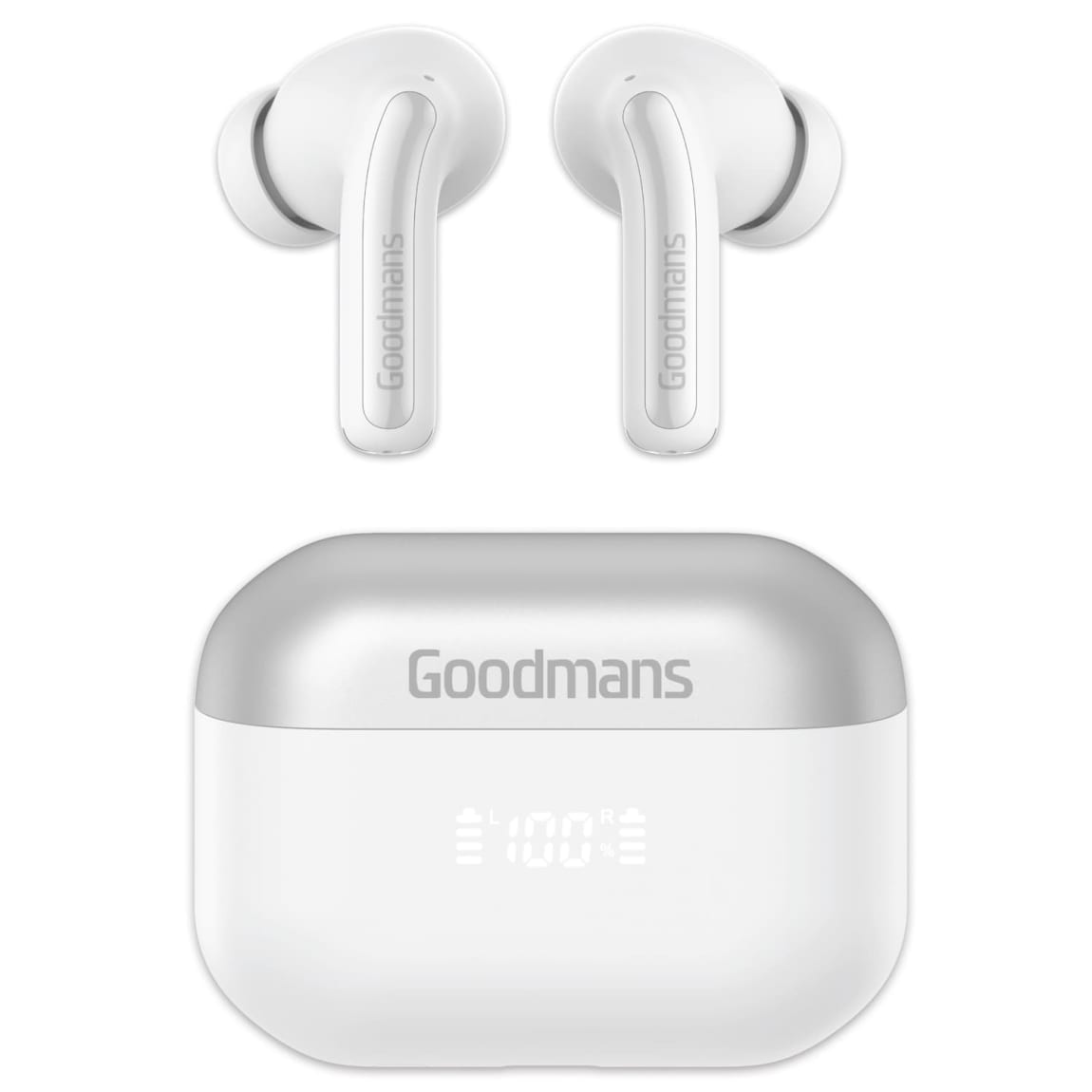 Goodmans True Wireless Noise Cancelling Earbuds - White