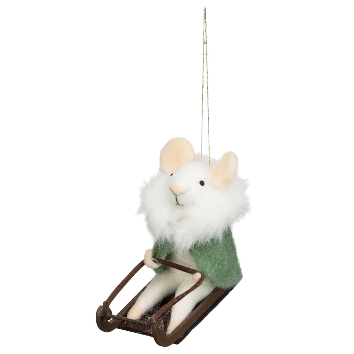 Festive Felt Mouse Tree Decoration - Assorted