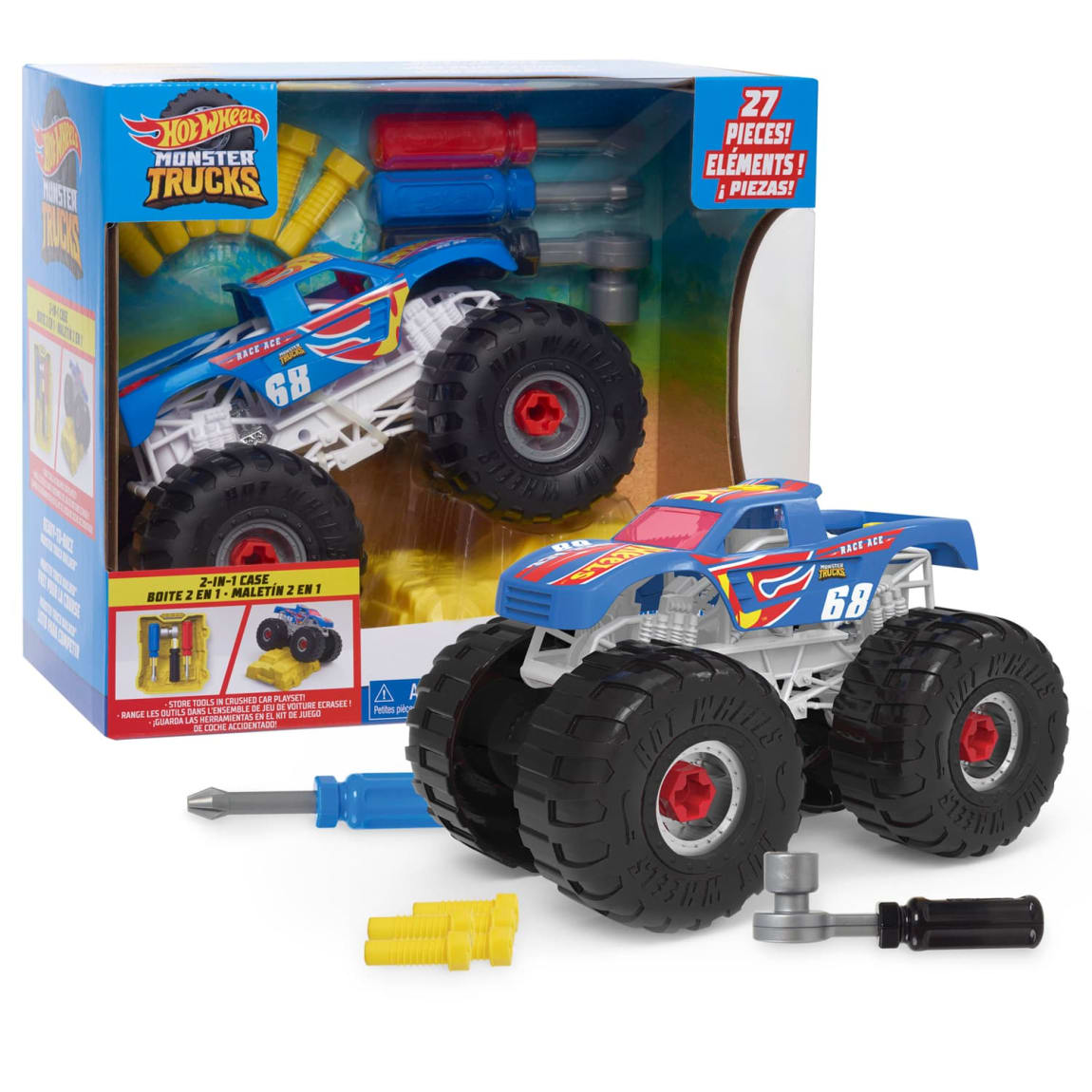 Hot Wheels Ready-to-Race Monster Truck Builder Set