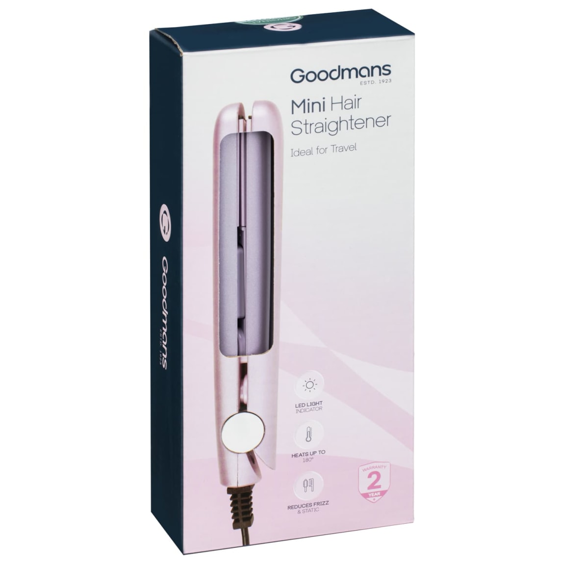Goodmans Mini Hair Straightener - Pink