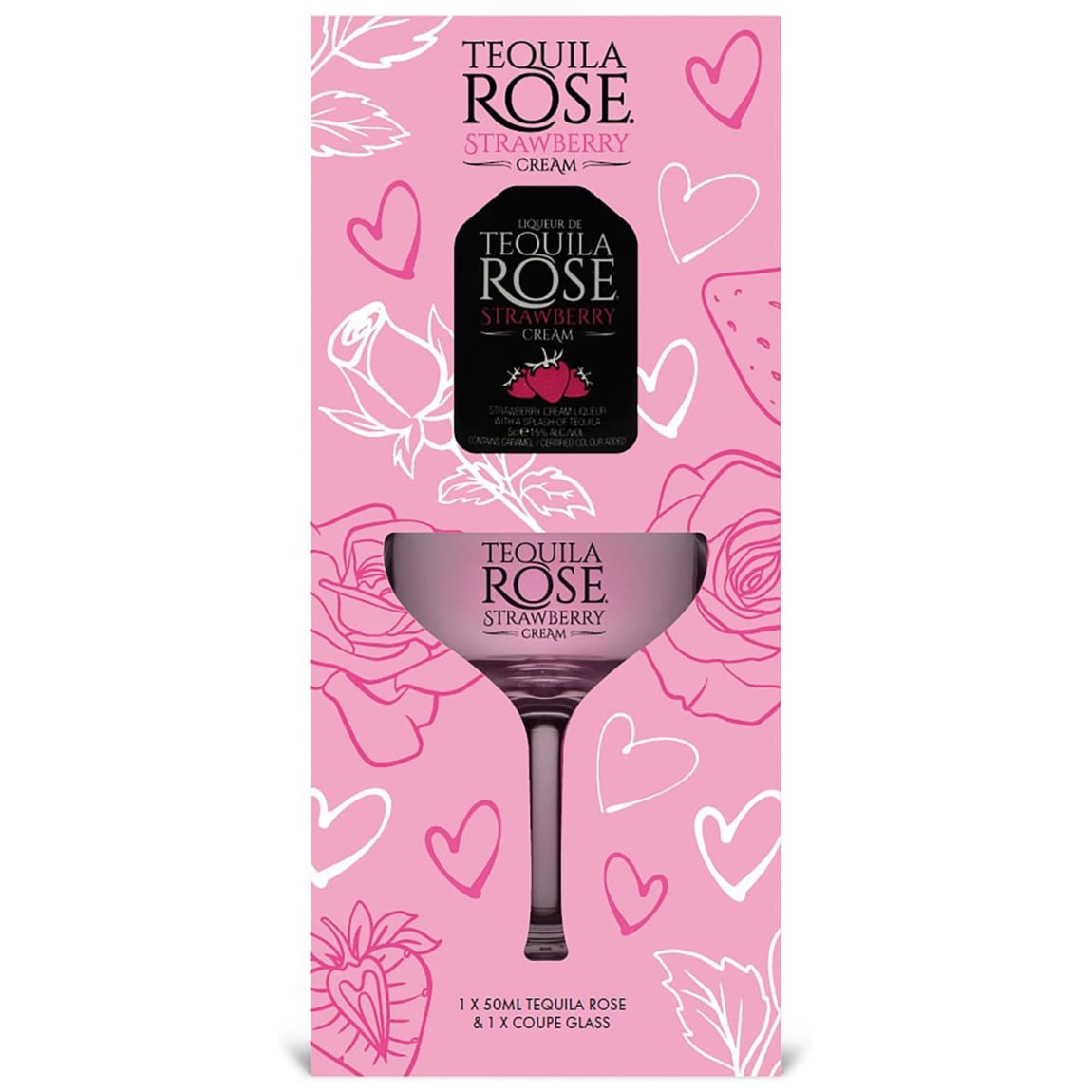 Tequila Rose & Coupe Glass Gift Set