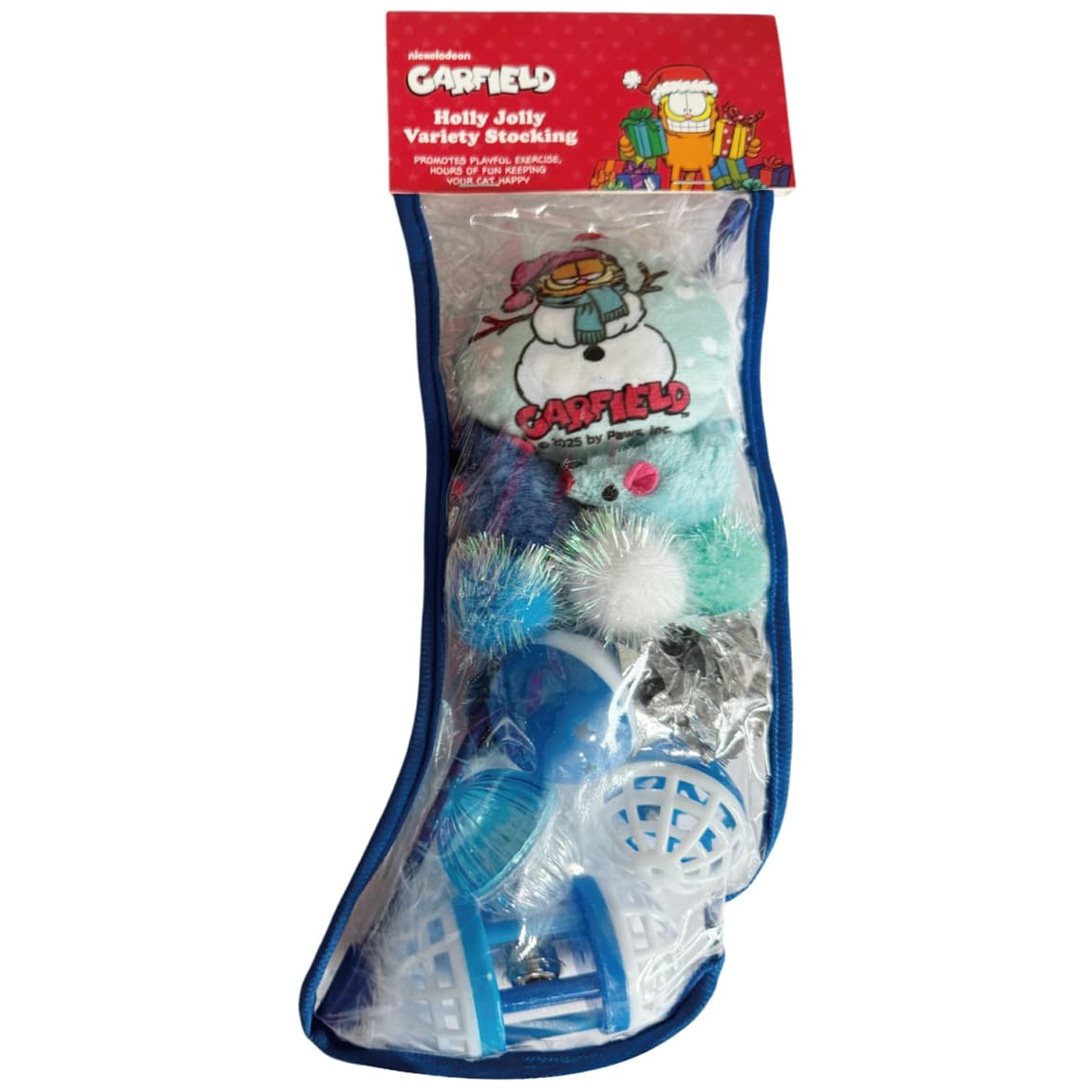 Garfield Holly Jolly Variety Stocking - Blue