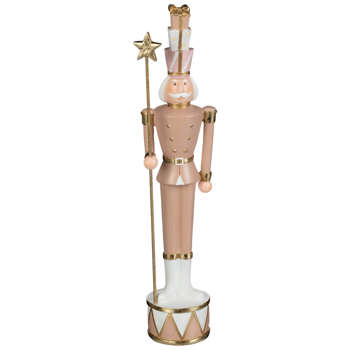 Nutcracker with Present Crown - Pink