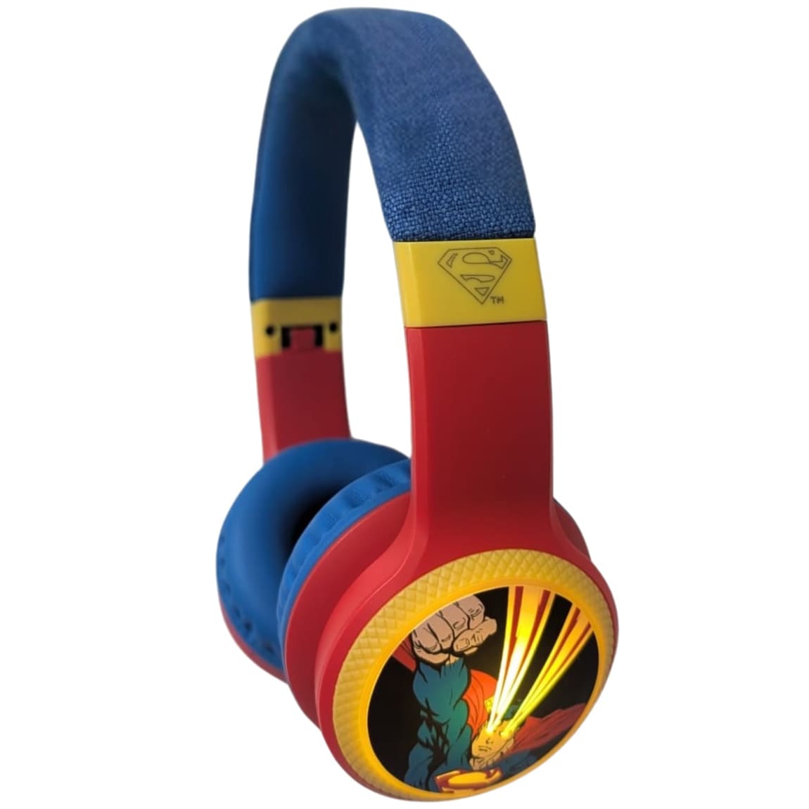 Superman Light Up Bluetooth & Wired Headphones