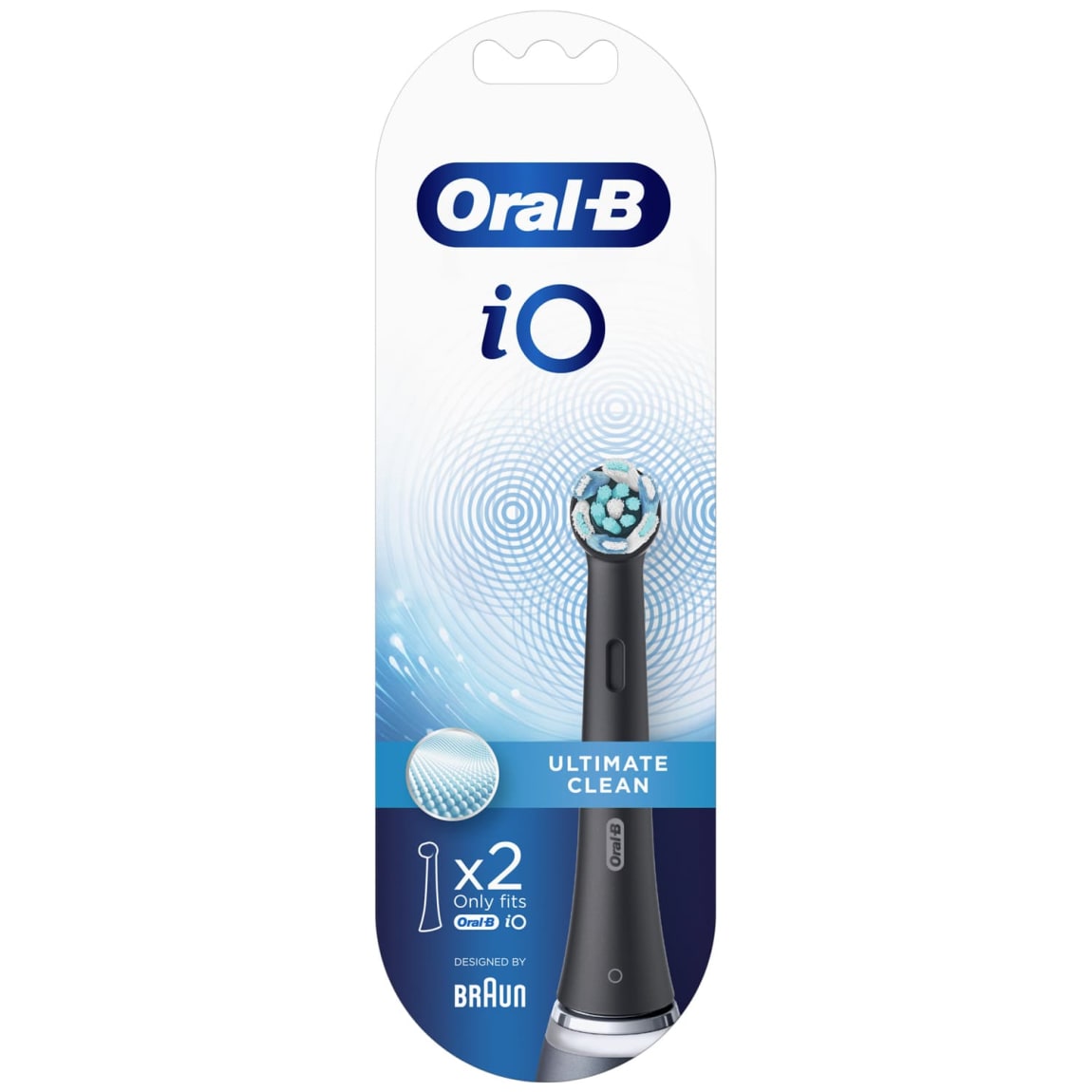 Oral-B iO Ultimate Clean Electric Toothbrush Refill 2pk - Black