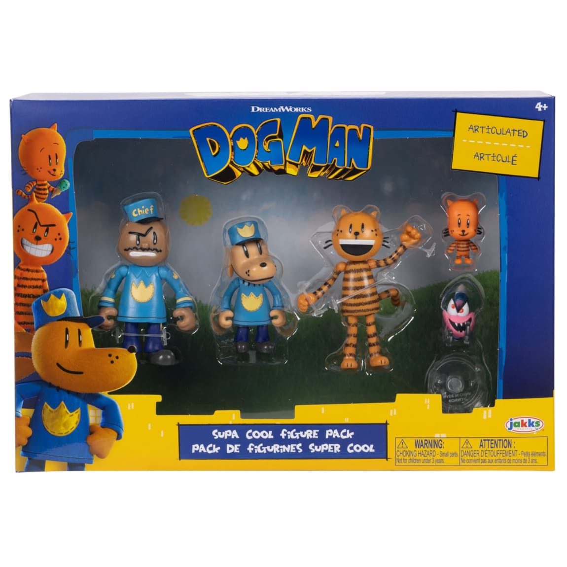 Dream Works Dog Man Figure Set 5pcs