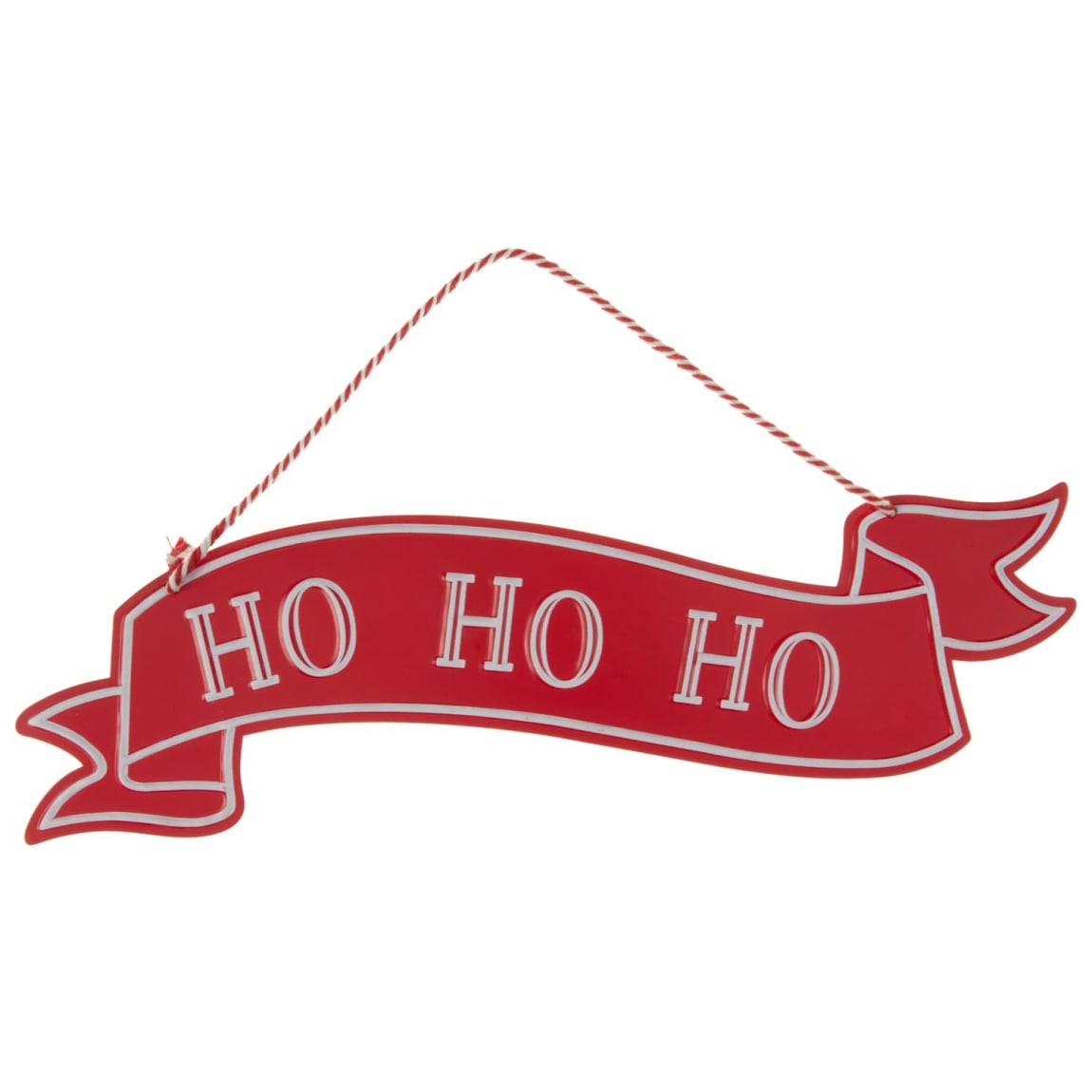 Christmas Slogan Plaque - Ho Ho Ho