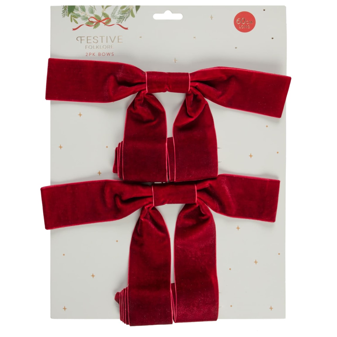 Festive Folklore Bows 2pk