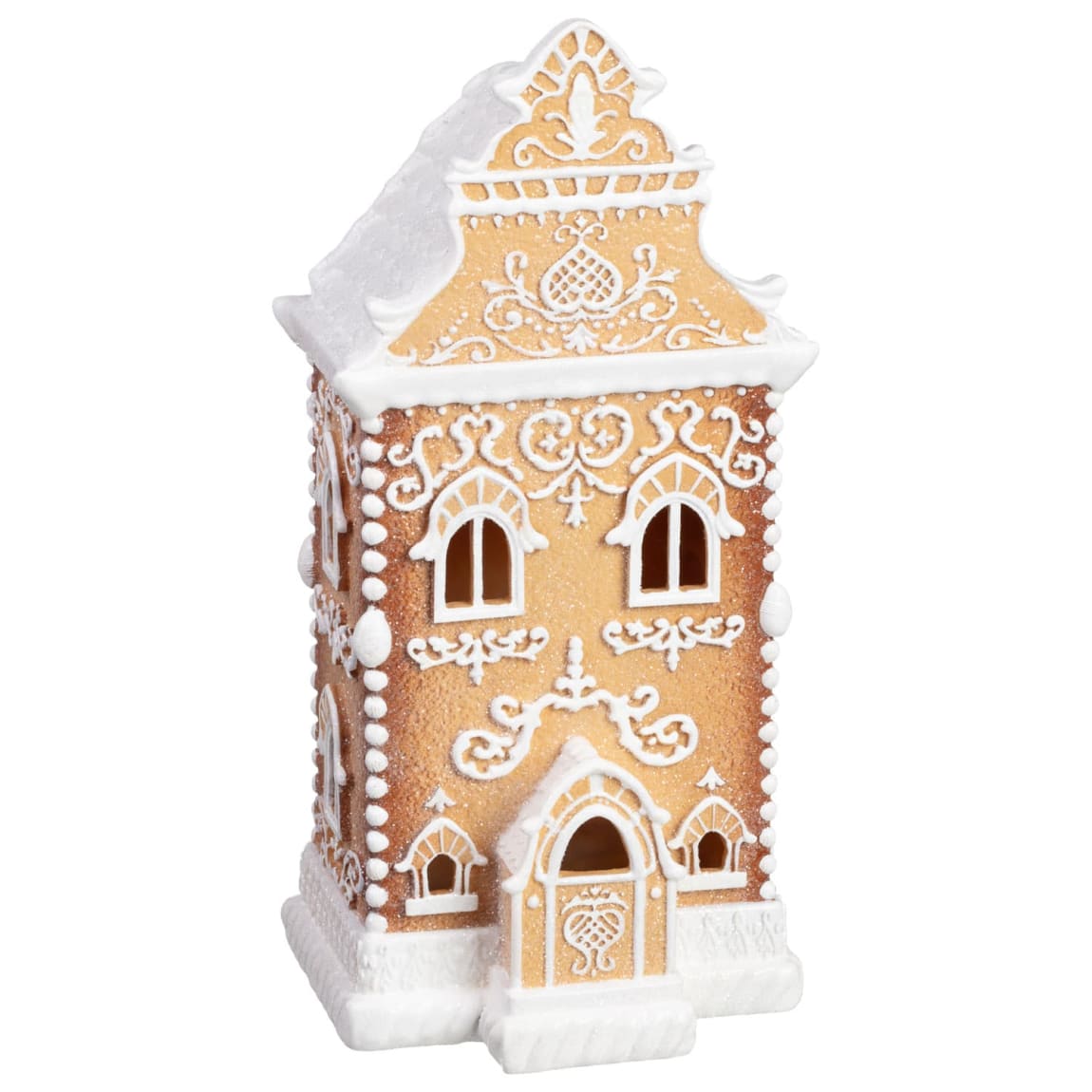 Light Up Glitter Gingerbread House
