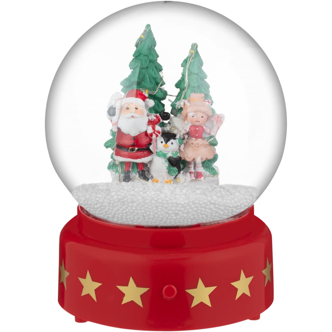 Musical Snow Globe - Santa with Fairy