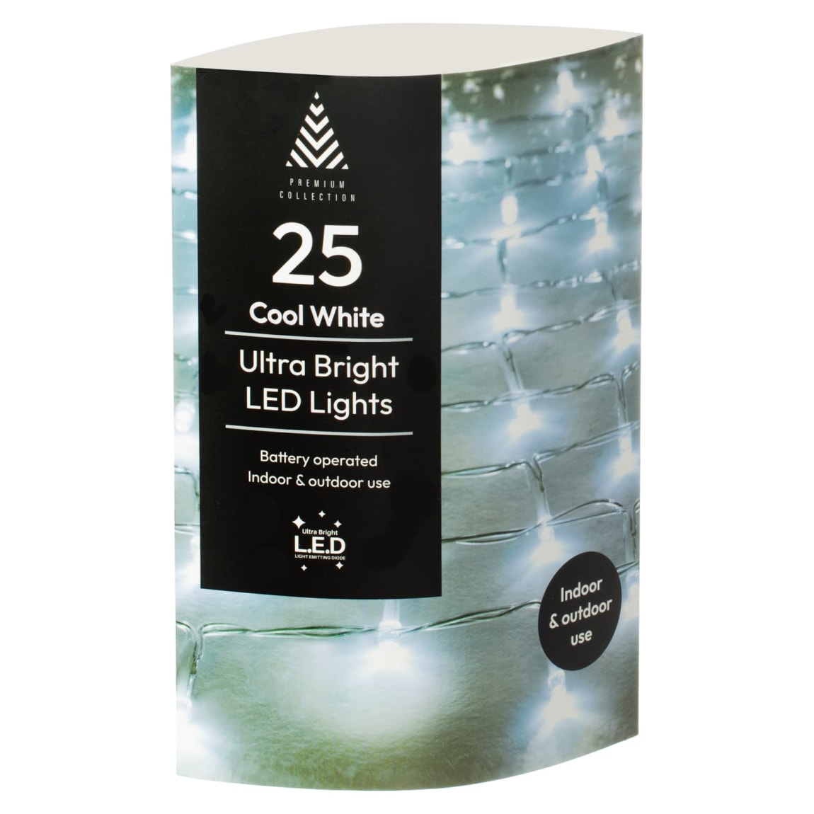 Ultra Bright LED Christmas Lights 25pk - Cool White
