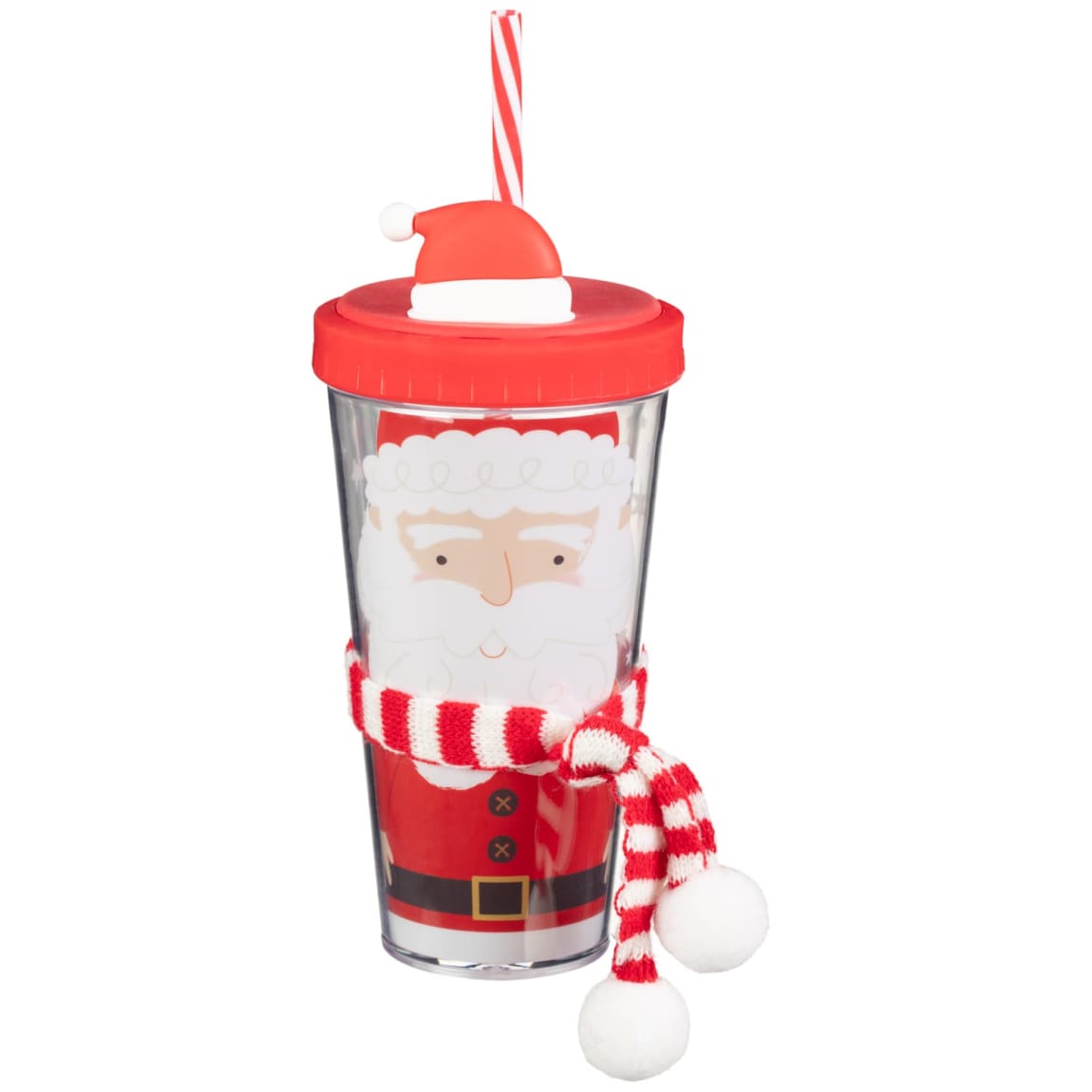 Christmas Cup with Scarf - Santa