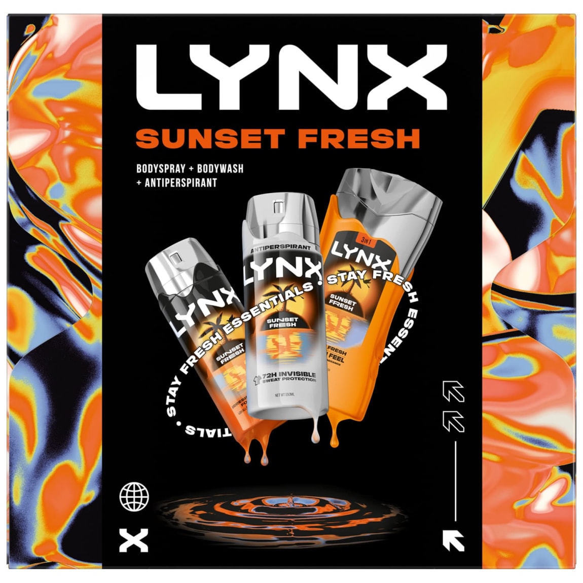 Lynx Sunset Fresh Trio Gift Set 3pcs
