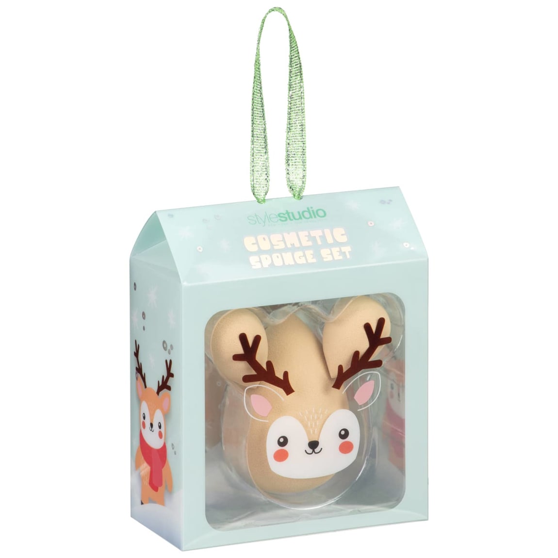 Style Studio Cosmetic Sponge Set - Reindeer
