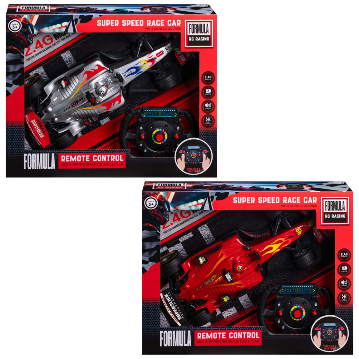 Super Speed RC Race Car - Silver