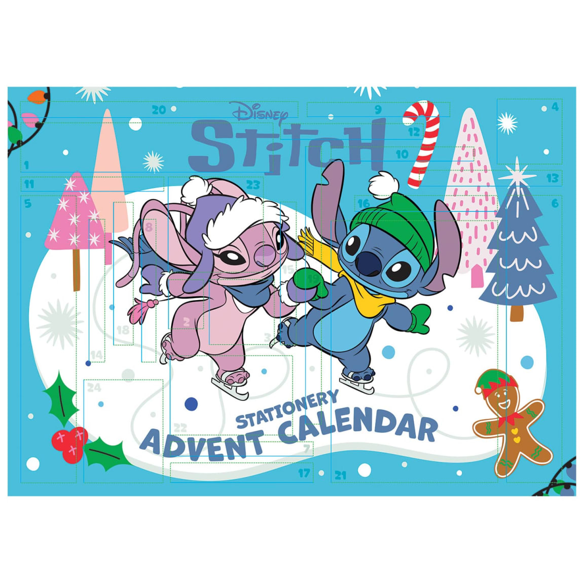 Disney Stitch Stationery Advent Calendar 24pcs