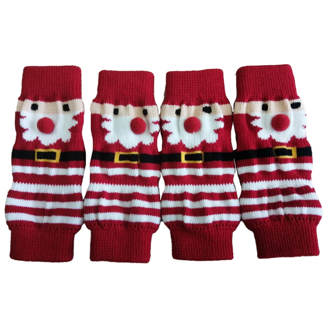 Winter Paws Christmas Leg Warmers 4pk - Santa