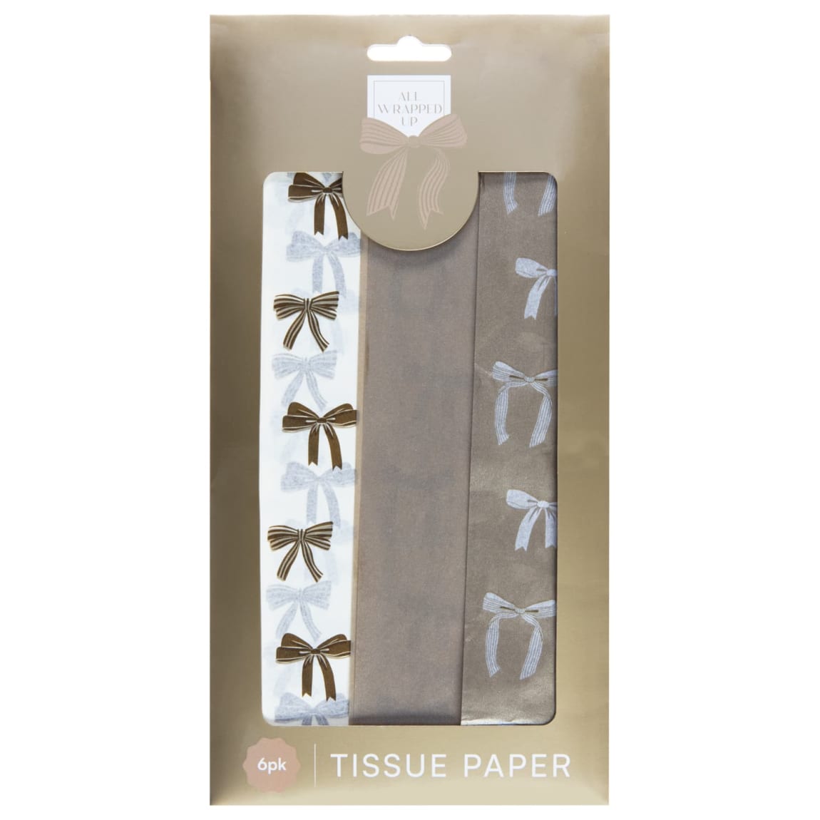 All Wrapped Up Tissue Paper 6pk - Bow