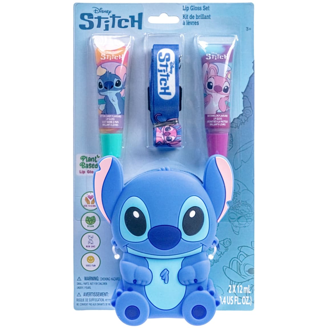 Disney Stitch Lip Gloss Purse Set 4pcs