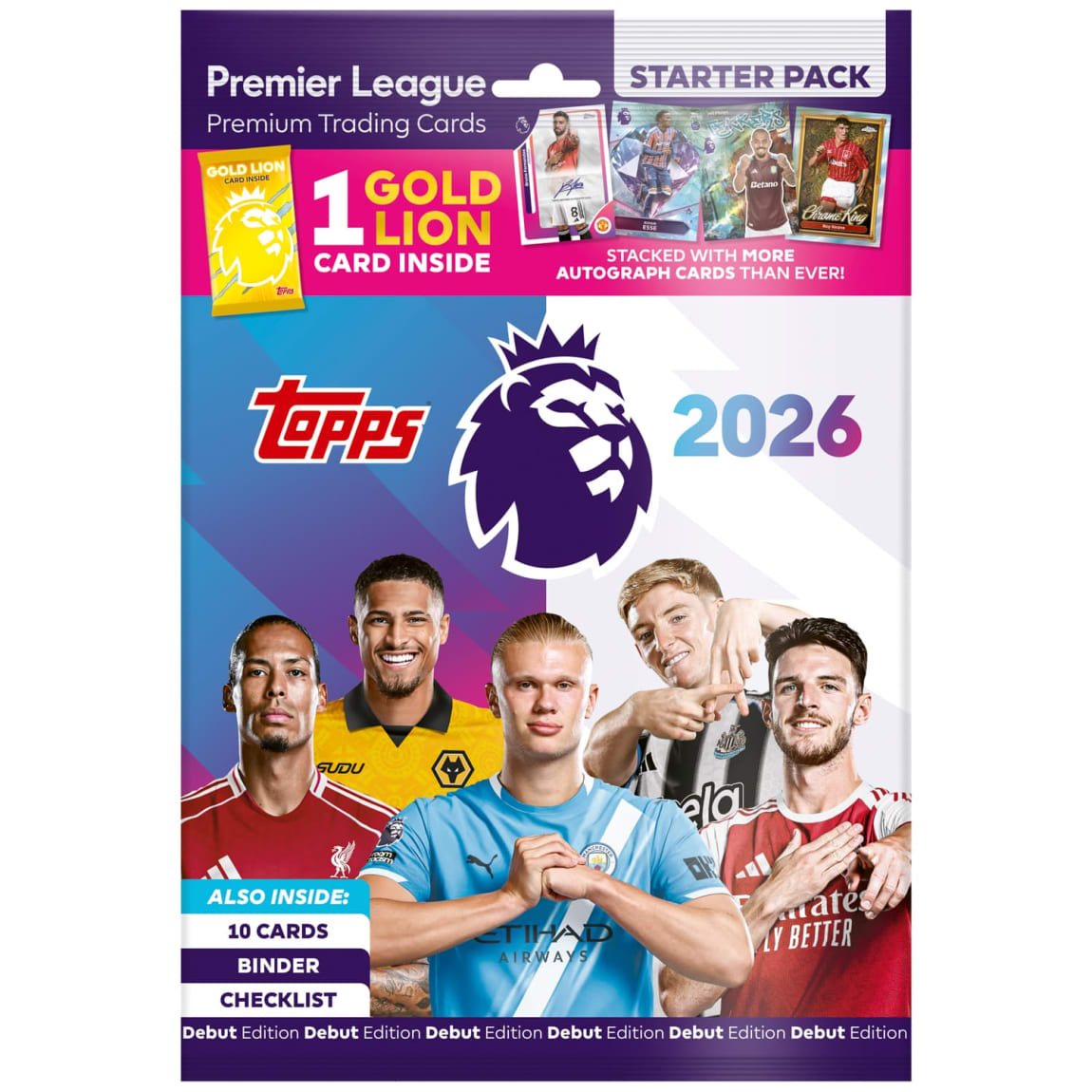 Topps Premier League Debut Edition Trading Cards Starter Pack