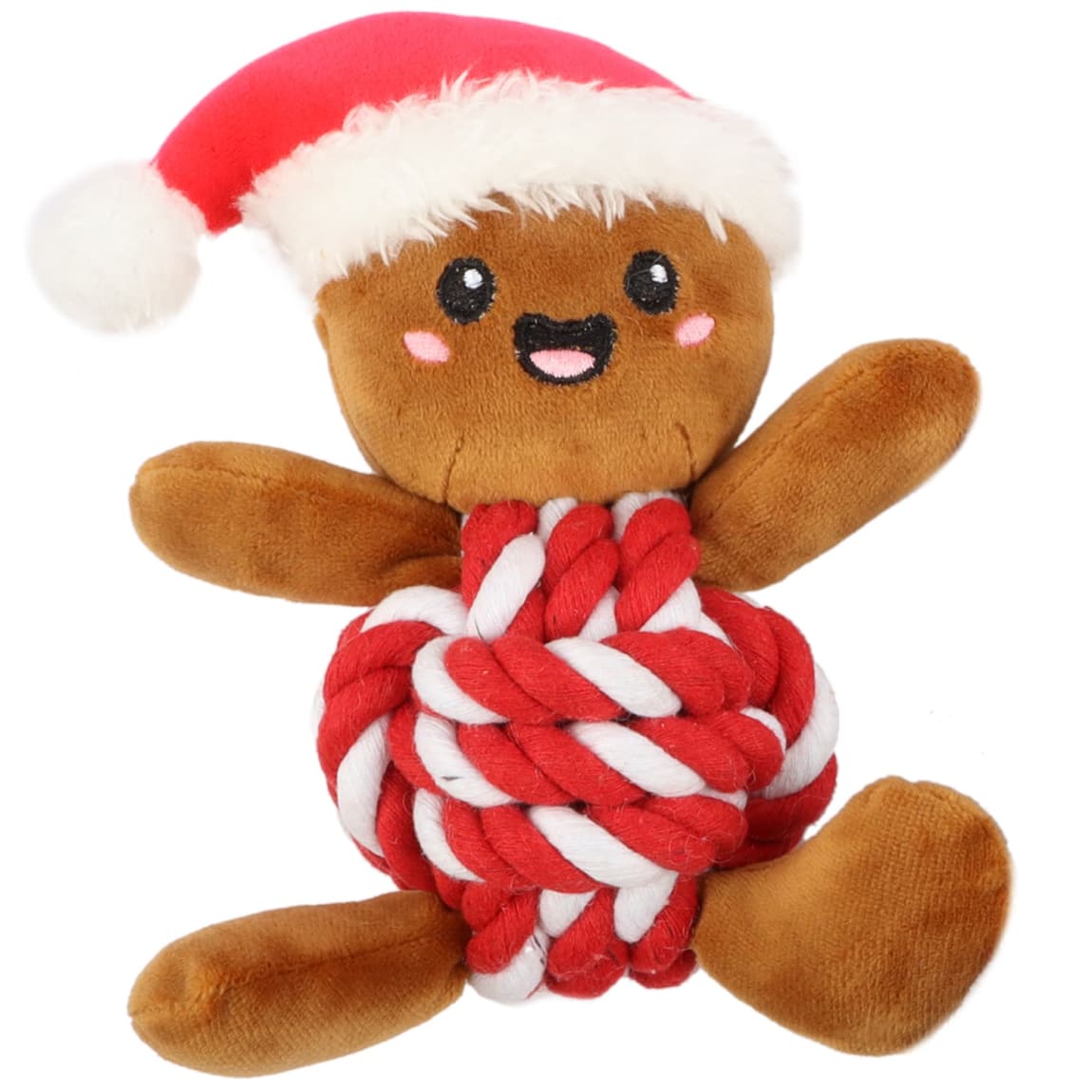 Winter Paws Festive Puppy Toy - Gingerbread Man