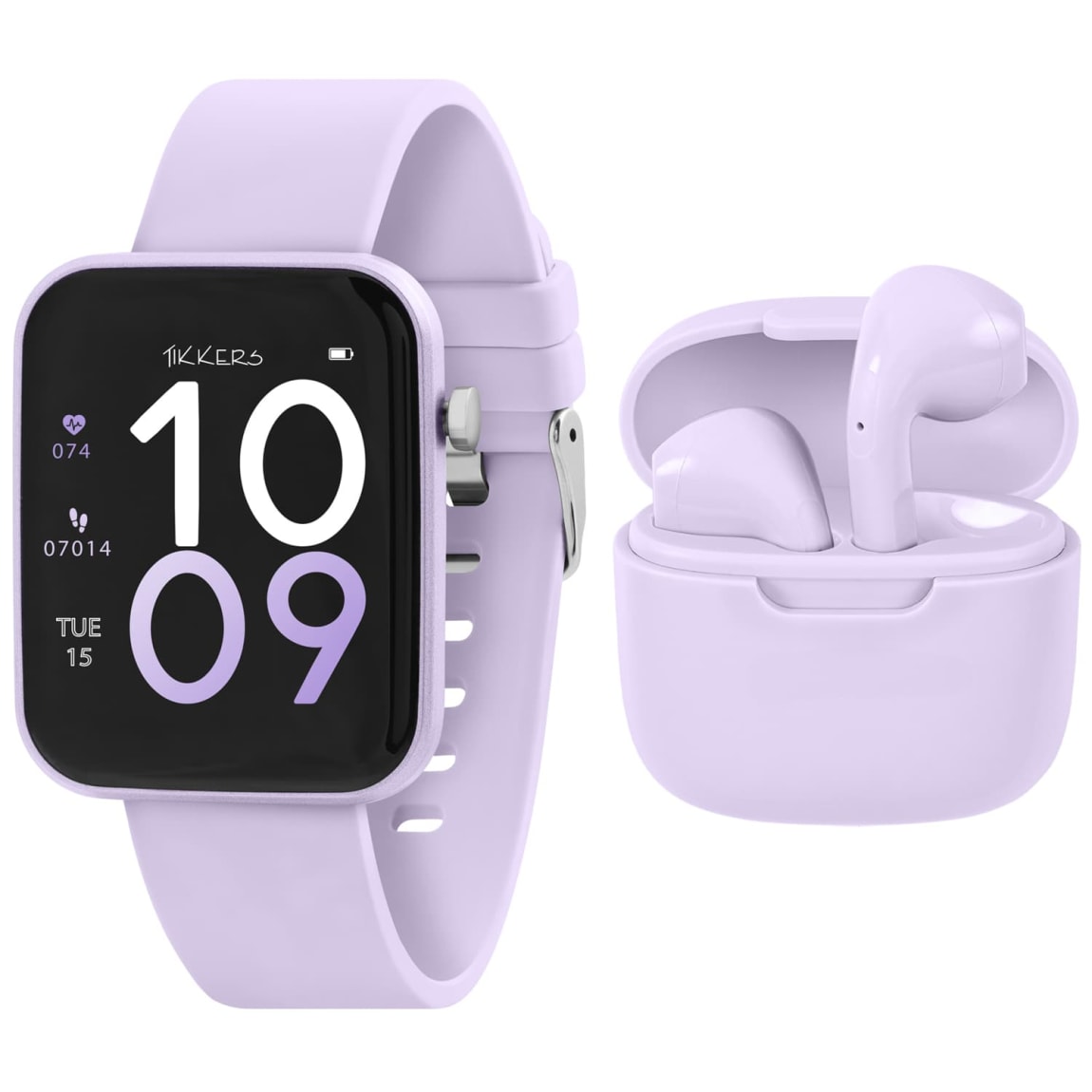 Tikkers Smart Watch & Earbuds - Lilac