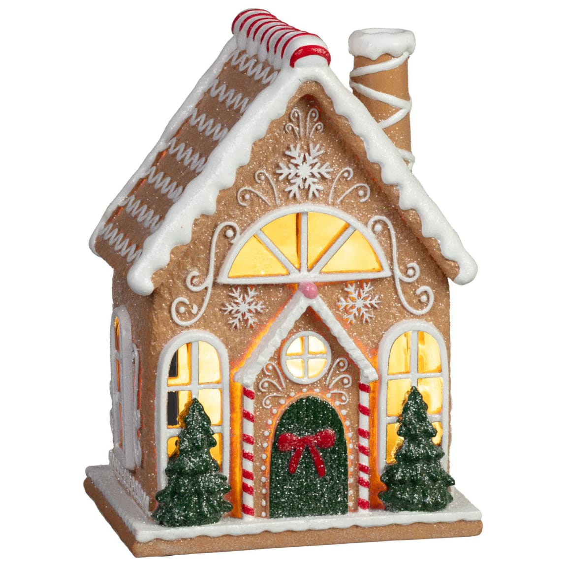 Light Up Large Gingerbread House - Trees