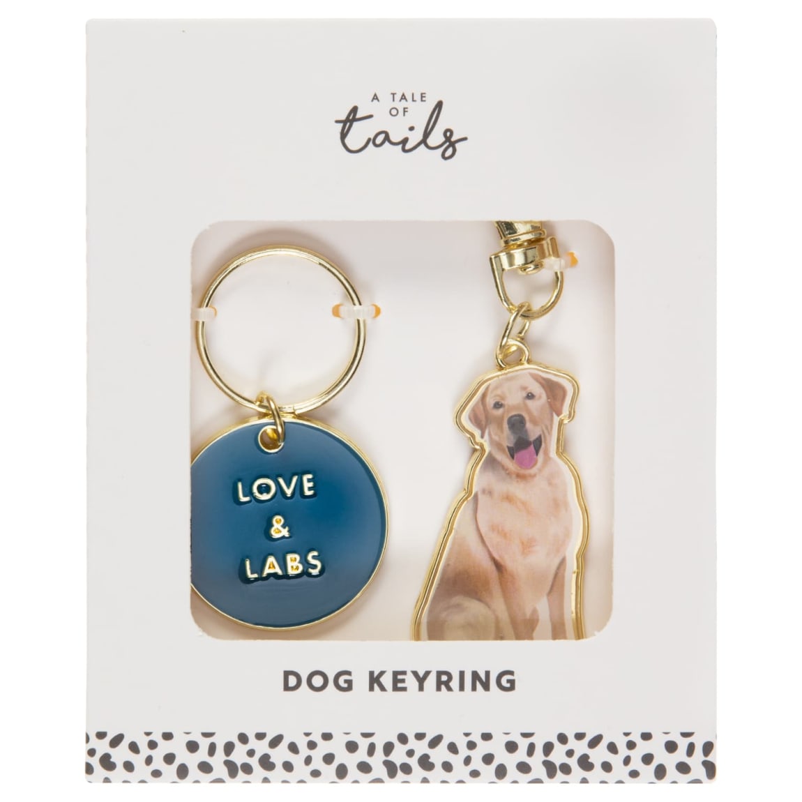 A Tale of Tails Dog Keyring - Love & Labs