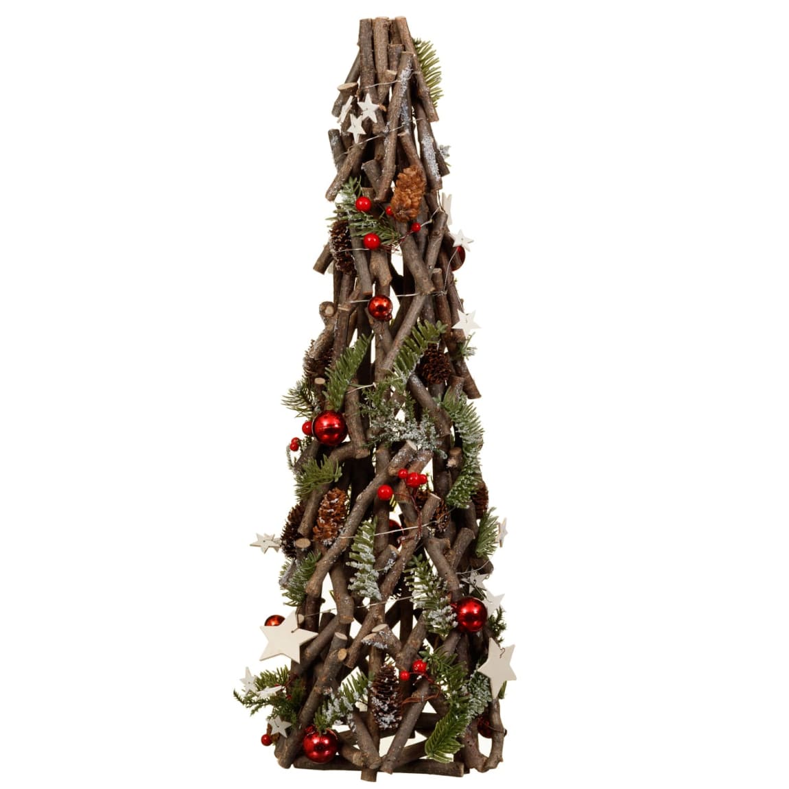 Cone Tree Decoration - Natural