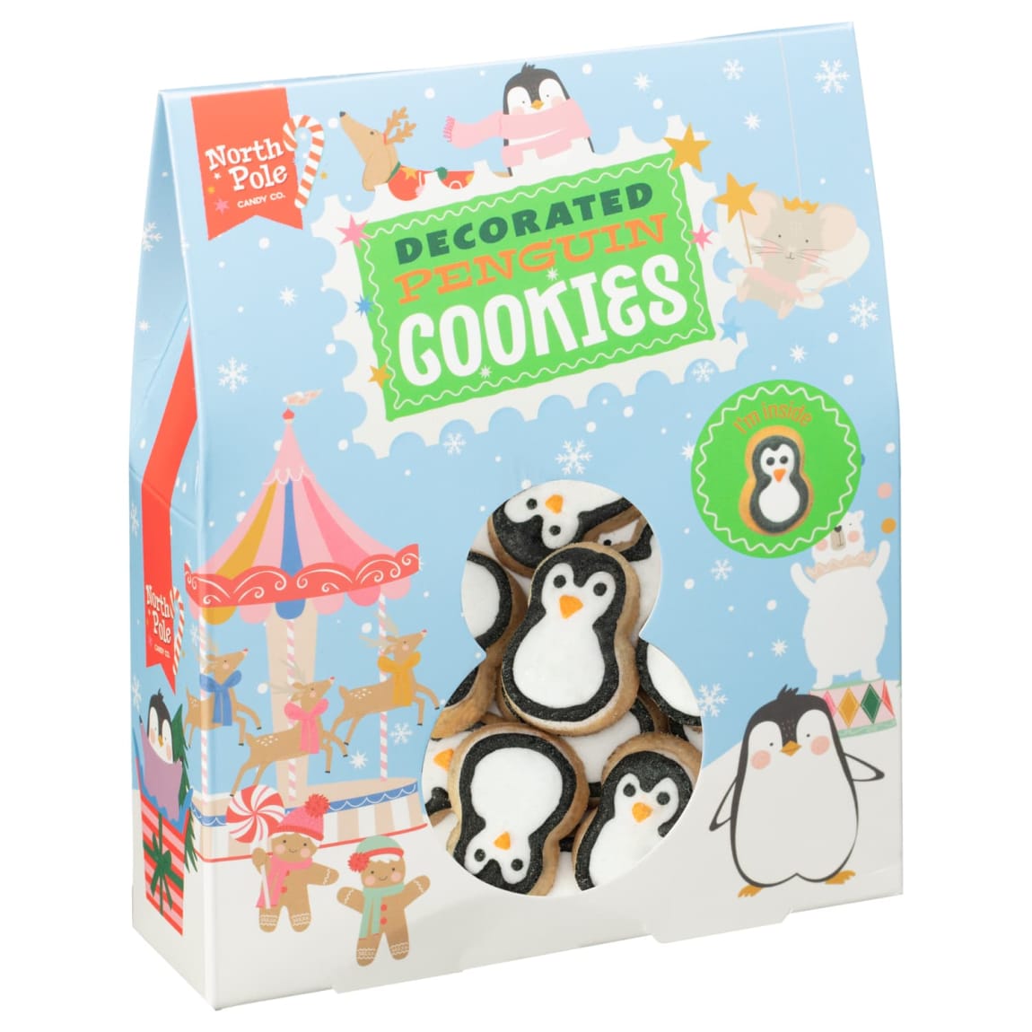 Decorated Christmas Cookies - Penguin