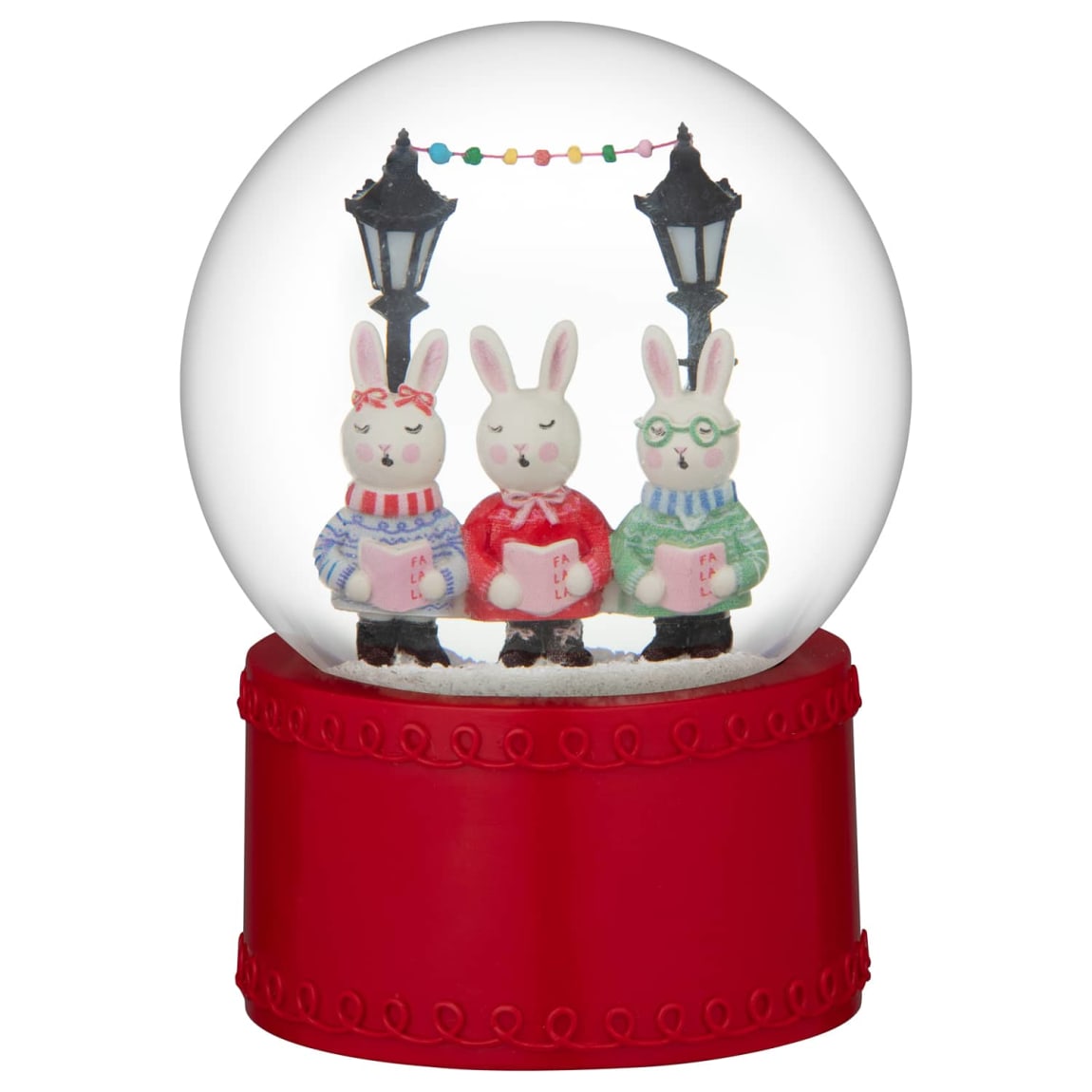 Christmas Snow Globe - Bunnies