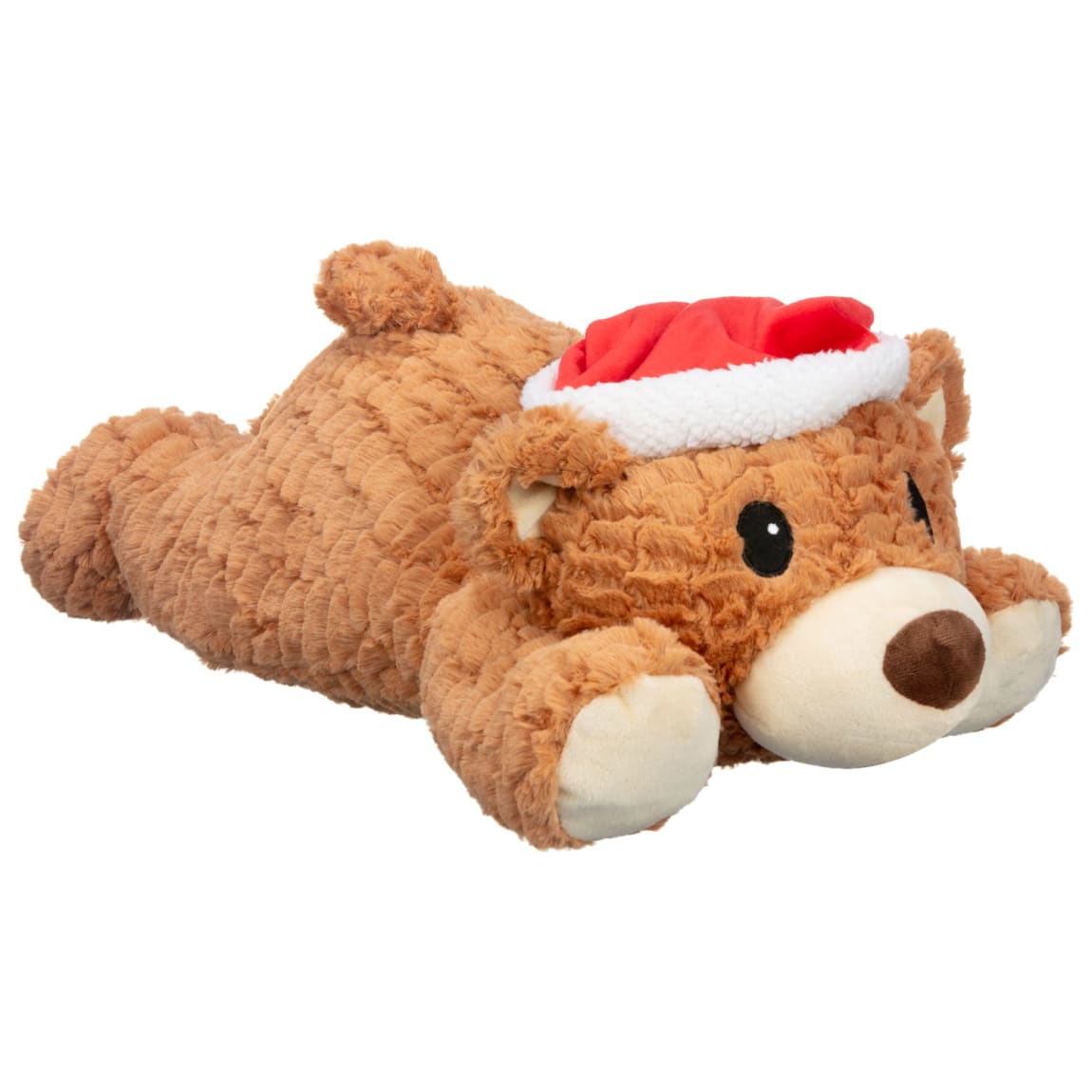 Winter Cuddle Pal With Squeaker - Brown Bear