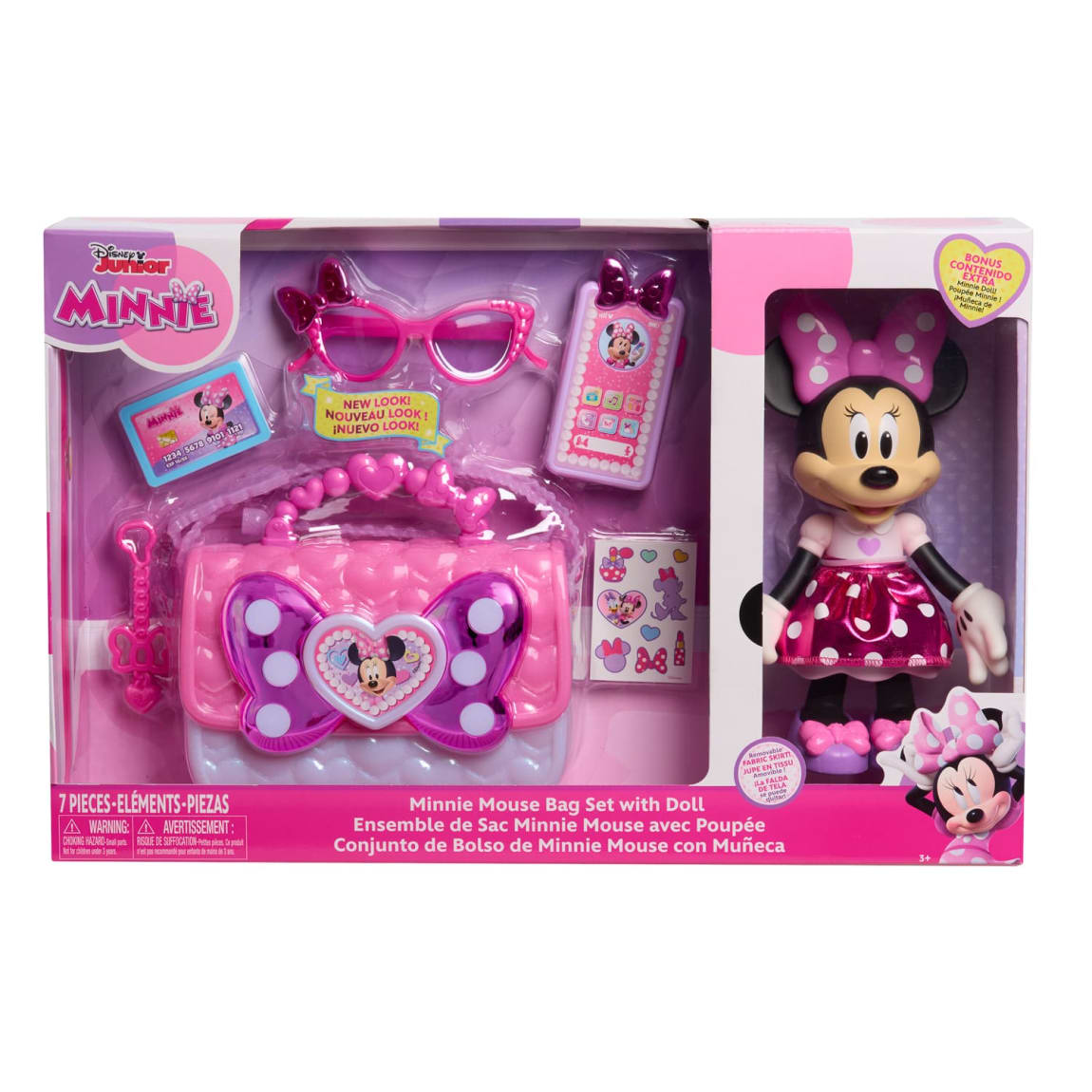 Minnie Mouse Roleplay Bag Set With Doll