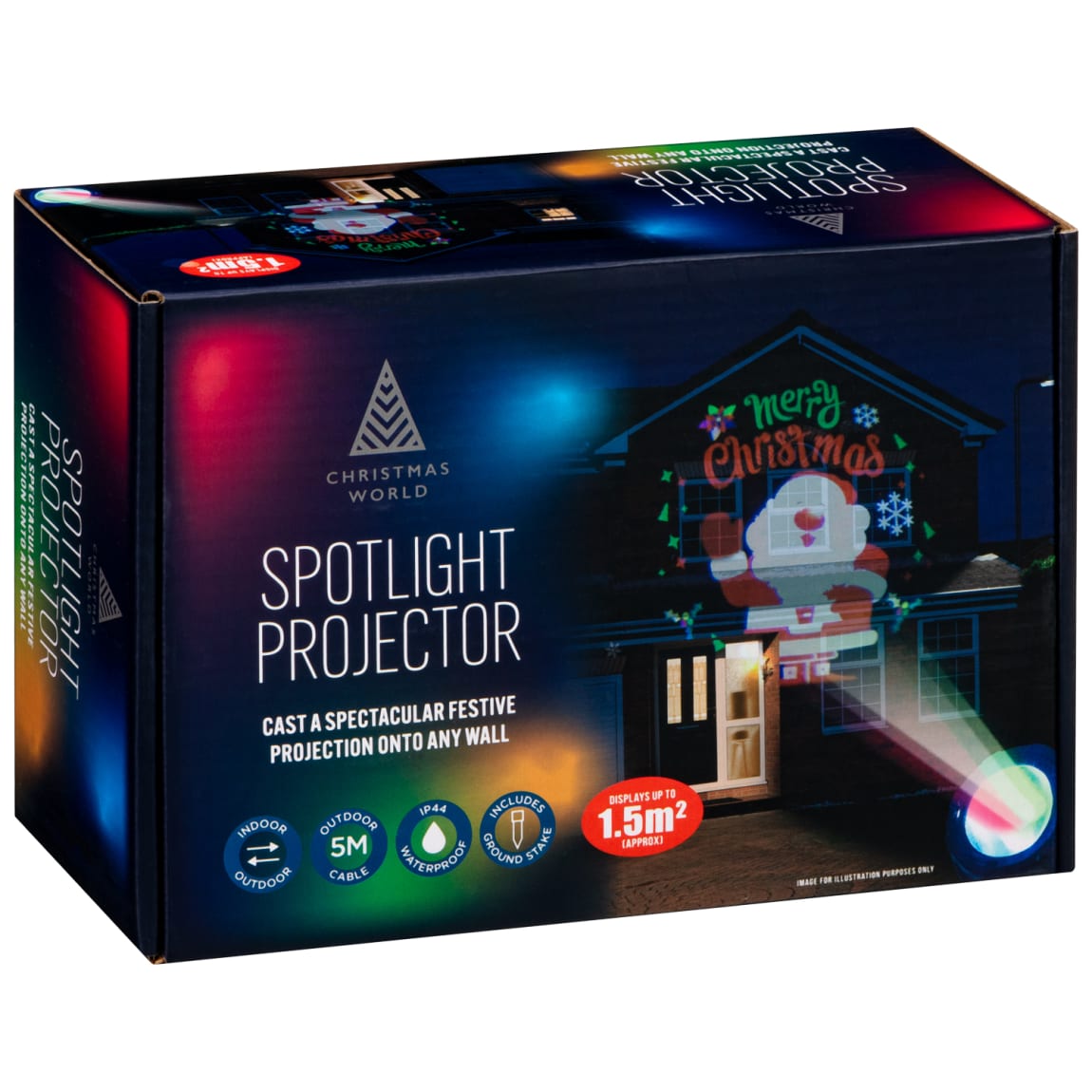 Christmas World Spotlight Projector - Santa