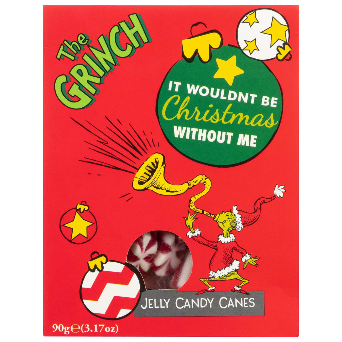 The Grinch Sweet Box 90g - Jelly Candy Canes
