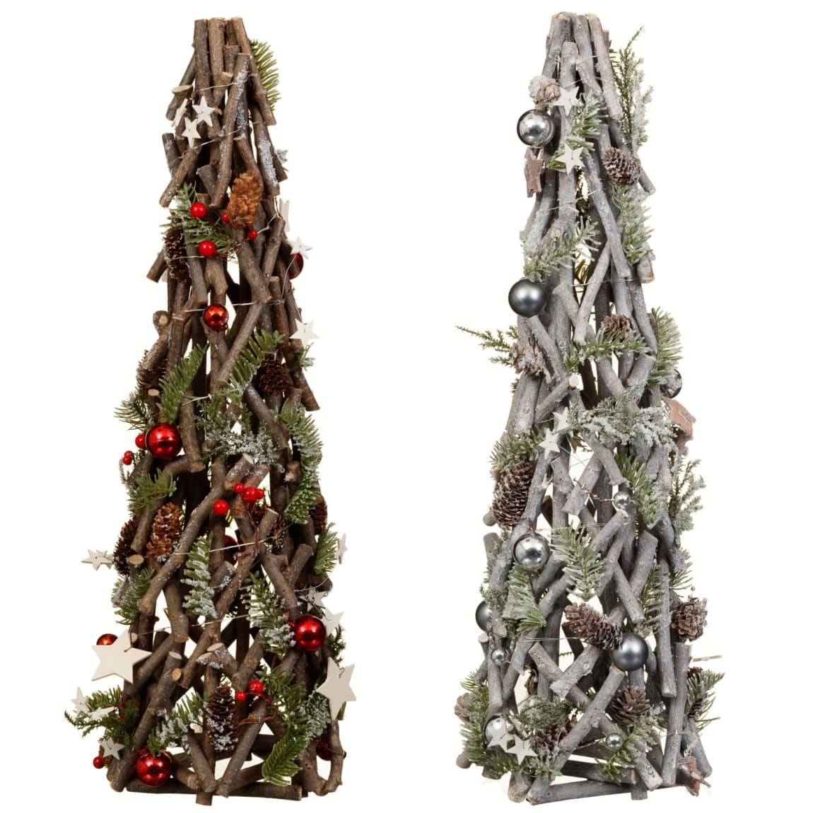 Cone Tree Decoration - Natural