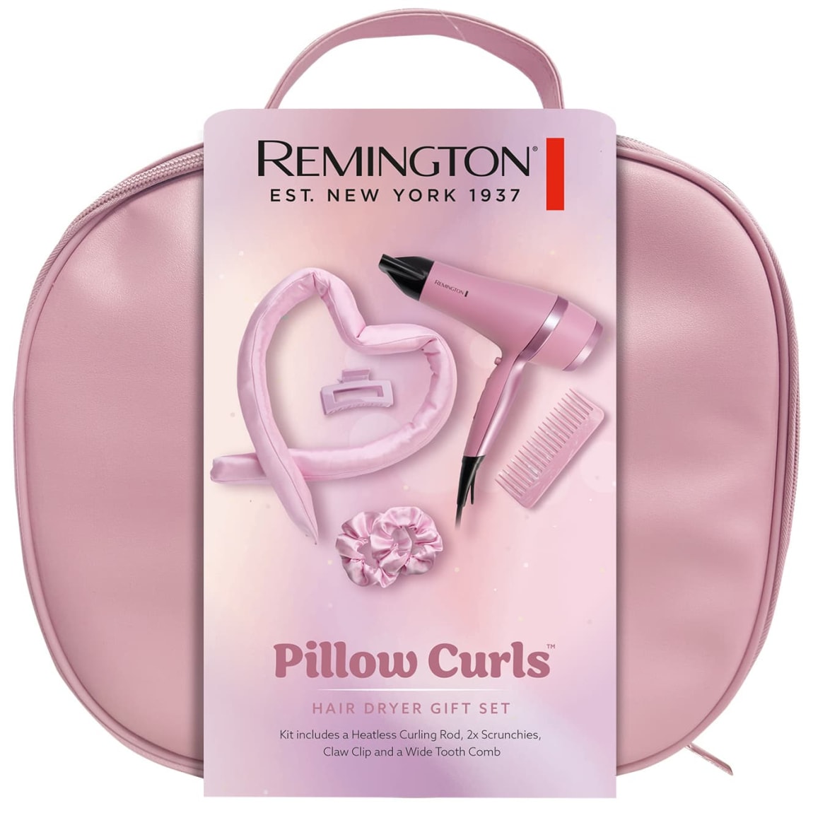 Remington Pillow Curls Hair Dryer Gift Set 7pcs