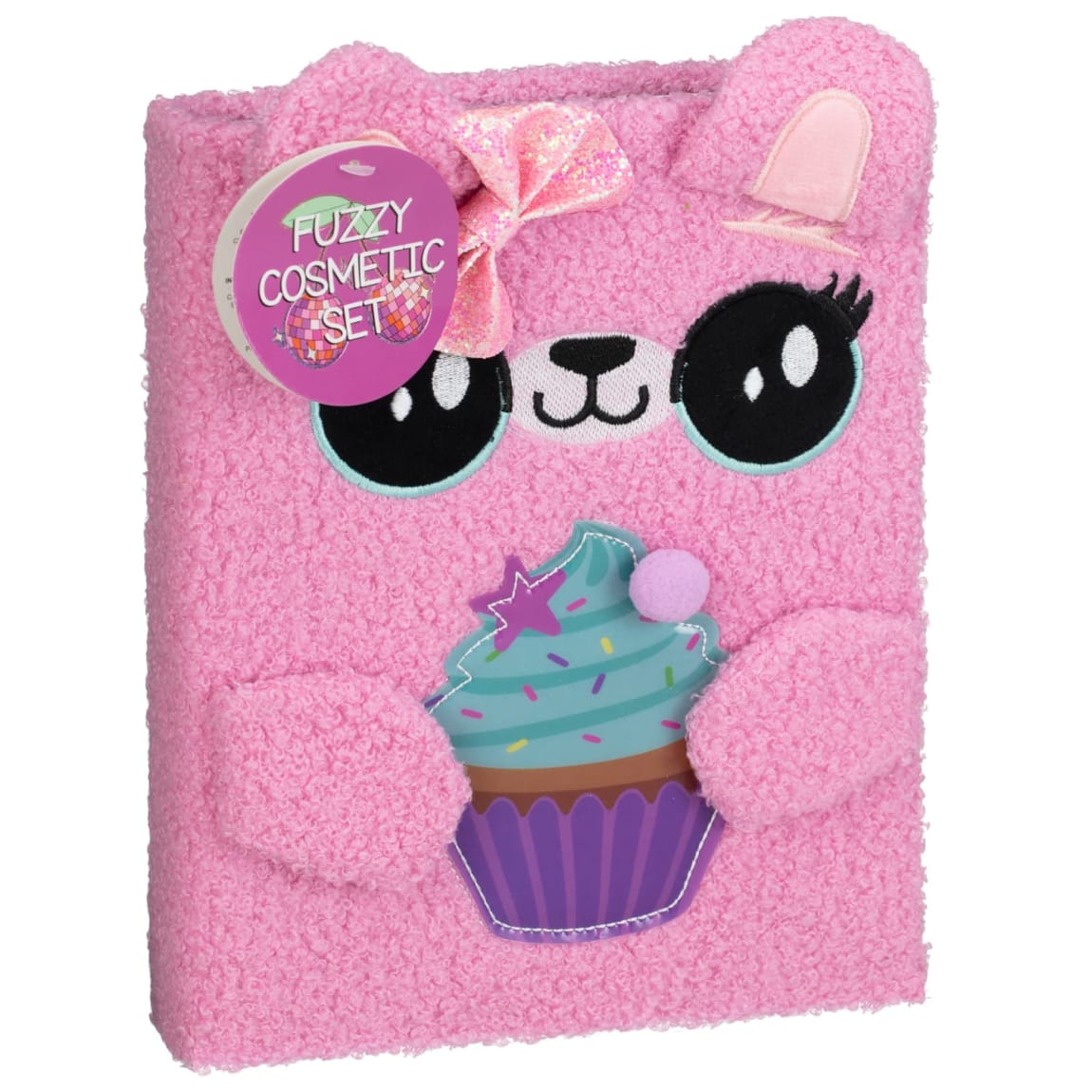 Fuzzy Cosmetic Set - Pink