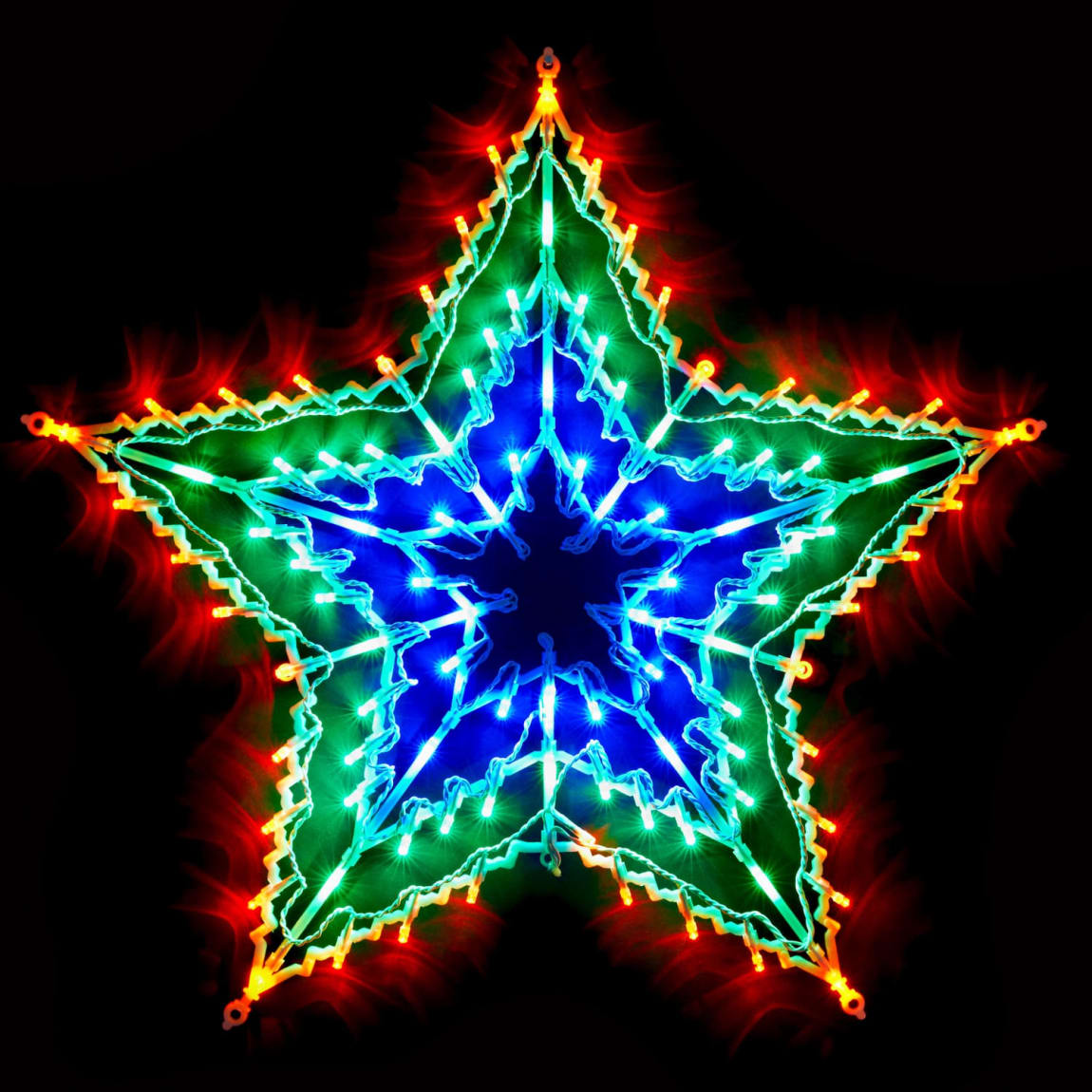 Christmas Star Window Light - Multicolour