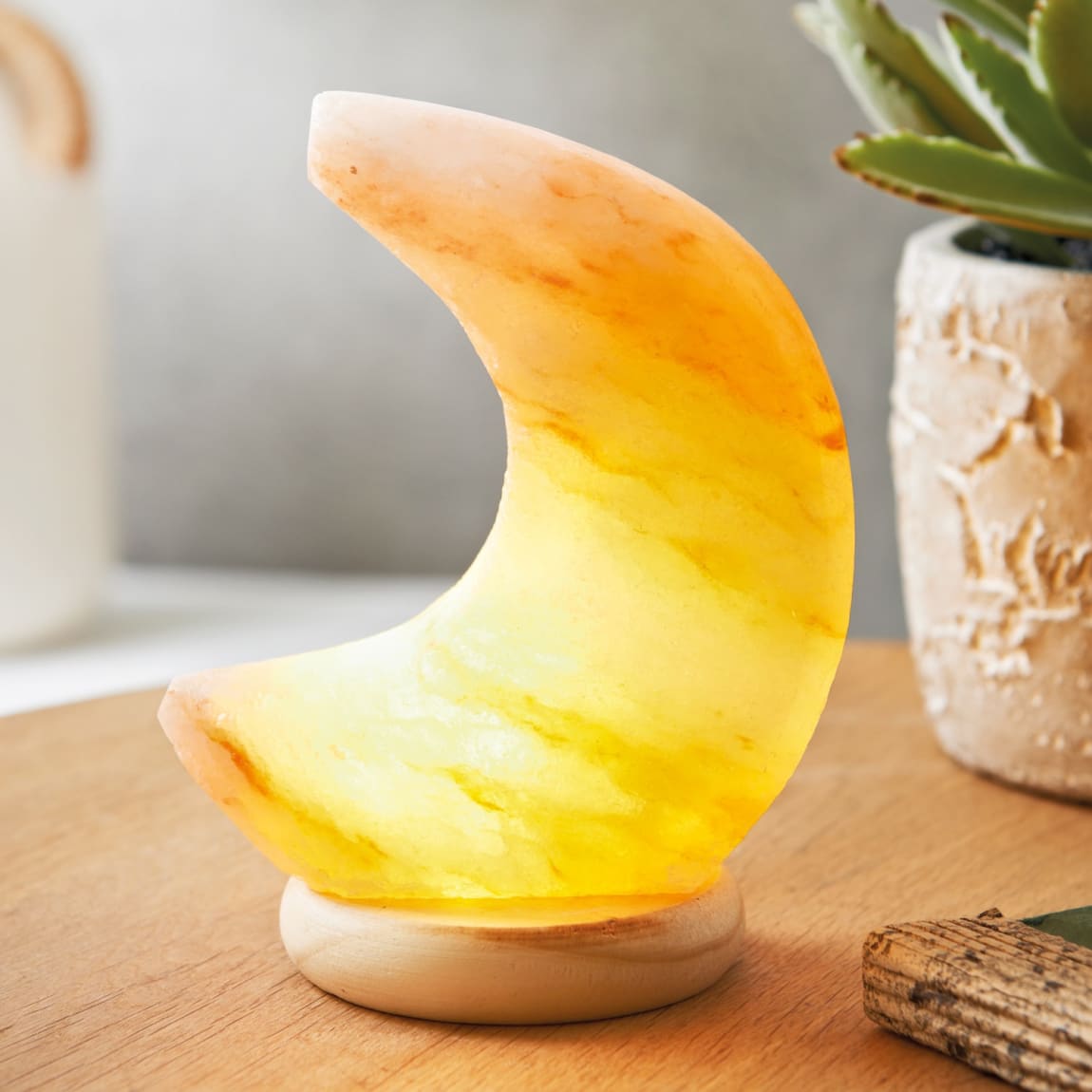 Mini Himalayan Salt Lamp - Moon
