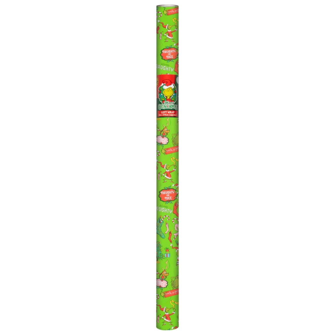Grinch Gift Wrap 6m - Green