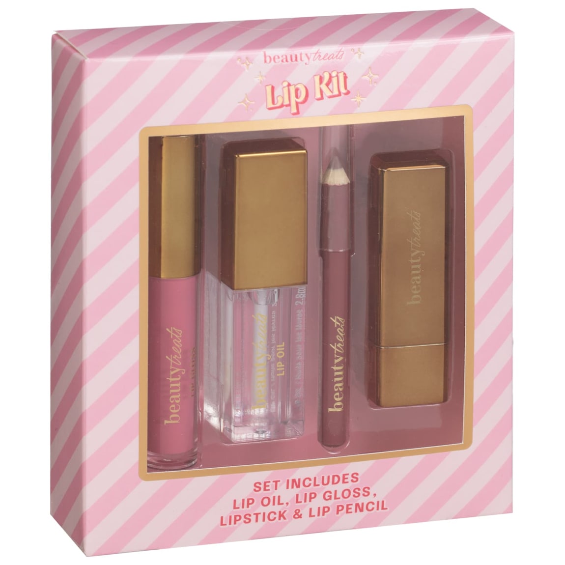 Beauty Treats Lip Kit 4pcs - Nude