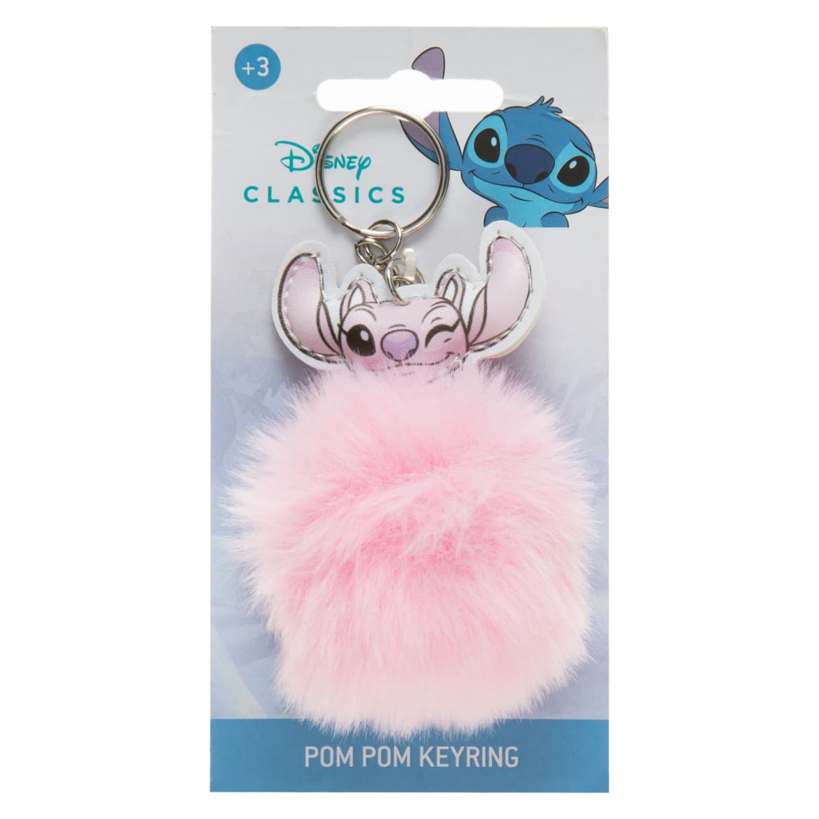 Disney Stitch Pom Pom Key Chain - Angel